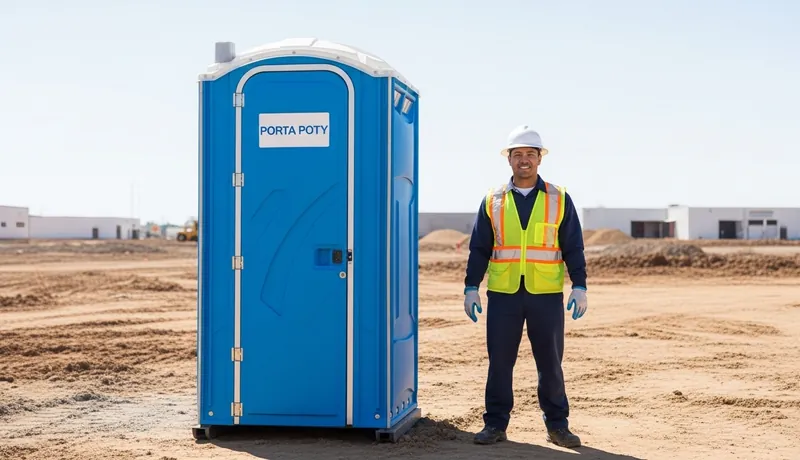 Construction porta potty in Silver Spring